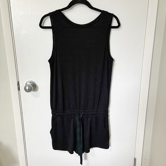 Aritzia Wilfred Izabel Scoop Back Sleeveless Knit Romper Black size XSmall - Picture 5 of 15